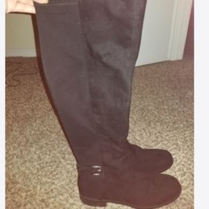 Knee high black boots